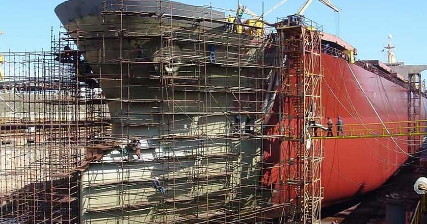 Image of ship building